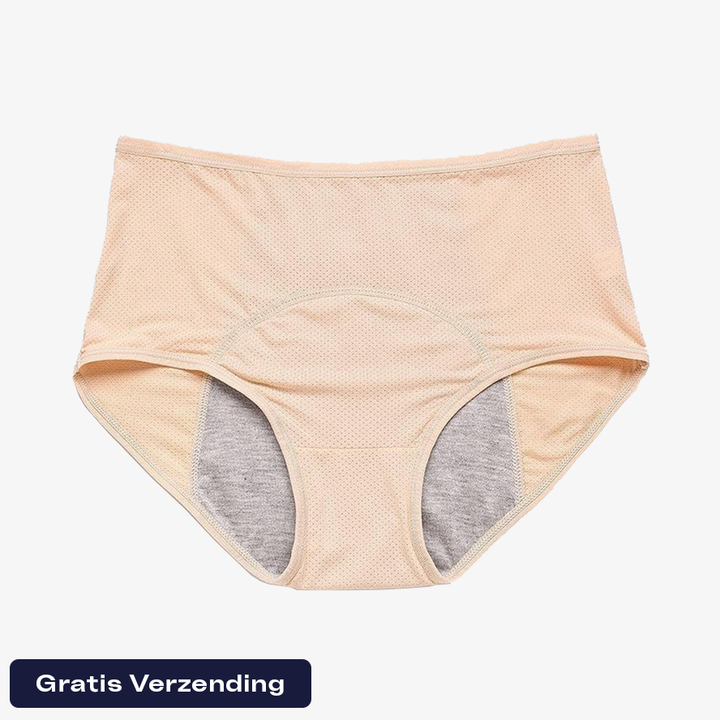 NIEUW: Discreet & Comfortabel Lekvrij Ondergoed (Beige)